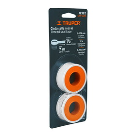 Truper 12522 1/2" X 7 M Sealing Tape Blister (2 Pc)