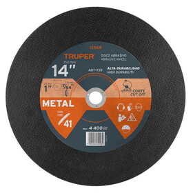 Truper 12568 14" Metal Cutting Abrasive Disc