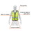 Truper 13483 Reinforced, Green, safety vest, size L