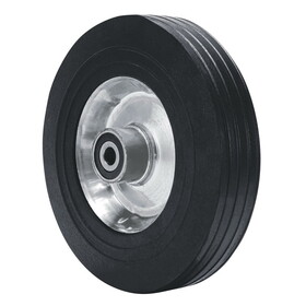 Truper 15727 10" solid rubber wheel, offset hub, double