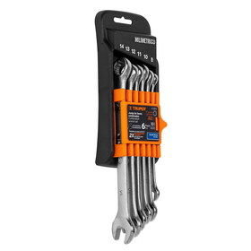 Truper 15771 Combination Sand Blasted Wrenches Mm6pcs