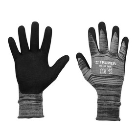 Truper 17065 Nitrile Coated Nylon Gloves Max Grip L