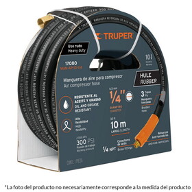 Truper 17085 1/2" High Pressure Air Hoses 32Ft