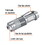 Truper 17256 LED, aluminum flashlight w/1 AA battery