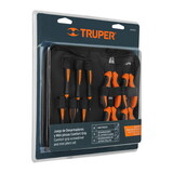 Truper 18200 Mini Screwdriver And Plier Set 10 Pcs