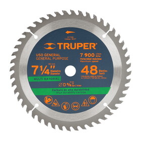 Truper 18317 7-1/4" 48 Teeth Circular Saw Blade