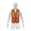 Pretul 21025 Orange, safety vest