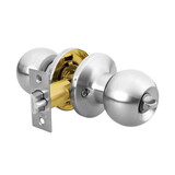 Hermex 23660 Knobset Lock Tubular Satin Chrome Privac