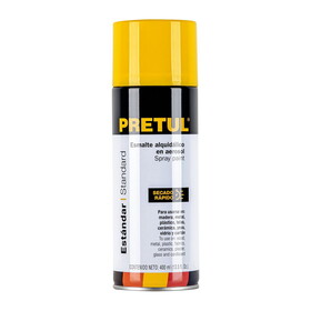 Pretul 27003 Canary yellow spray paint can, Pretul