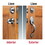 Hermex 43024 Entrance Handleset Double Cyl Satin Stai