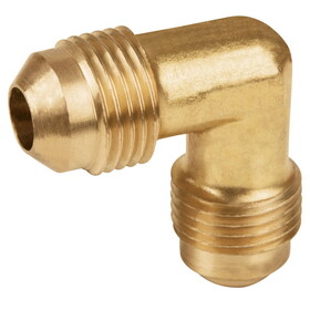 Foset 43070 3/8 x 3/8" flare, 90 degree brass elbow