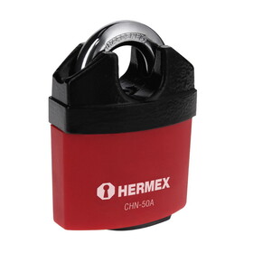 Hermex 43340 50mm Zinc Alloy With Nylon Cover Padlock