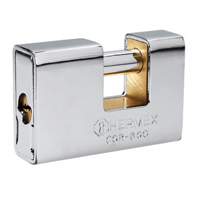 Hermex 43352 80mm Solid Brass Padlock Dotted Key