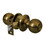 Hermex 43470 Antique Brass Bedroom Ball Knob Lock