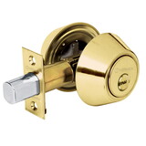 Hermex 43592 Double Cylinder Bright Brass Deadbolts