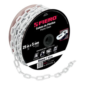 Fiero 44171 5mm, Plastic, white chain (82 feet)