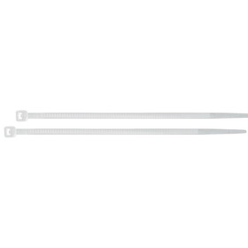 Volteck 44301 18 lb Clear Plastic Cable Ties 6" (100 Pcs)