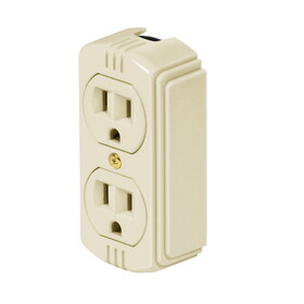 Volteck 46103 Dual Grounded Snap-on Wall Receptacle