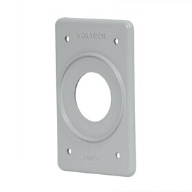 Volteck 46431 Single Outlet Receptacle FS Wallplates