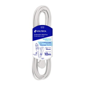 Volteck 48036 32.80ft White Domestic Extension Cord