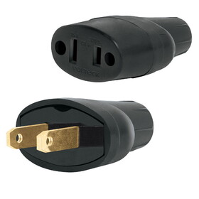 Volteck 48074 Light Duty Rubber Plug & Connector 2 Pieces