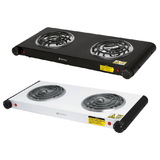 Volteck 48127 Square Base, Electric Double Burner 120v