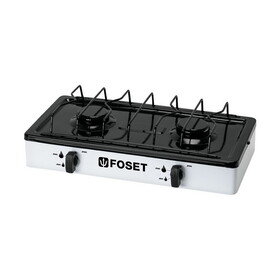 Foset 48147 2 burners, white, portable gas grill