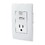 Volteck 48313 USB, dual receptacle wall plate, Oslo