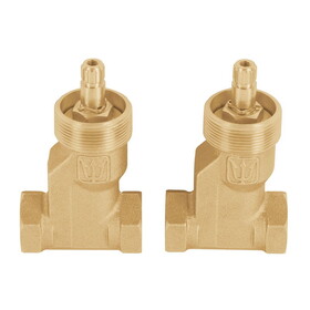 Foset 49146 Wall Mount Threaded Valve Set without Handles