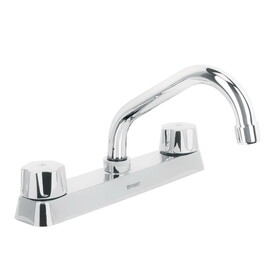 Foset 49238 Curved Kitchen Faucet Two Cube Handles