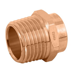Foset 49653 1/2", male, copper connector