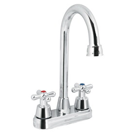 Foset 49690 Cross hdl, bathroom faucet, s.steel, Aqua