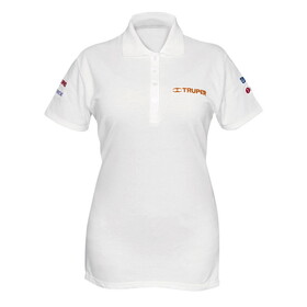 Truper 60468 Women's Polo Shirts, White
