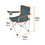 Truper 61025 30" folding canvas chair