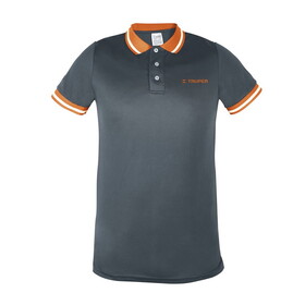 Truper 61083 Gray, dry fit, men, polo shirt, L