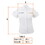 Truper 62103 Lady, white, short sleeve shirt, L