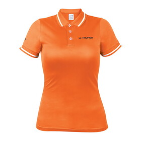Truper 69988 Orange, dry fit, women, polo shirt, L
