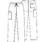 Cherokee Workwear 4100 Unisex Drawstring Cargo Pant - Regular