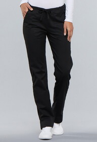 Cherokee Workwear 4203 Mid Rise Slim Straight Drawstring Pant - Regular