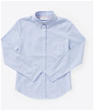Classroom Uniforms 57414 Juniors Long Sleeve Oxford Shirt