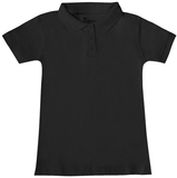 Classroom Uniforms 58582 Girls Short Sleeve Fitted Interlock Polo