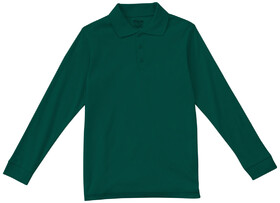 Classroom Uniforms 58734 Adult Unisex Long Sleeve Interlock Polo