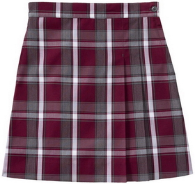 Classroom Uniforms 5PC5351A Girls Plaid Double Pleated Scooter