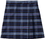 Classroom Uniforms 5PC5353A Girls Plus Plaid Double Pleated Scooter