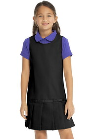 Real School Uniforms 64232 Drop Waist Jumper w/Ribbon Bow
