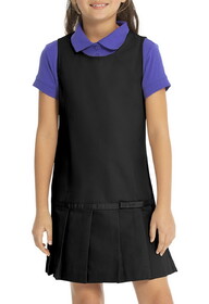 Real School Uniforms 64233 Drop Waist Jumper w/Ribbon Bow