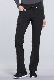 Cherokee CK010P Mid Rise Tapered Leg Drawstring Pants - Petite