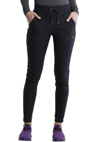 Cherokee CK095P Mid Rise Tapered Leg Drawstring Pant - Petite