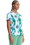 Cherokee CK608 Mock Print Wrap Top, Price/Each