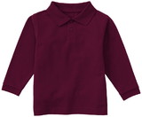 Classroom Uniforms CR835D Preschool Long Sleeve Pique Polo